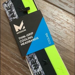Thin grip cooling headbands